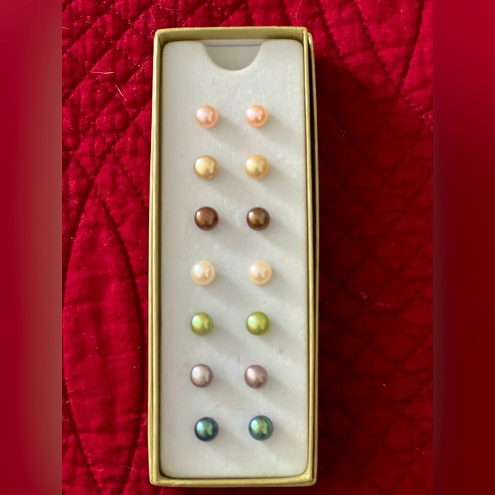 Genuine Cultured Pearl Earrings